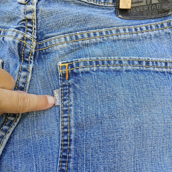 Vintage Silvertab Levi's Oversized Jeans Skater Loose Baggy - Picture 6 of 7
